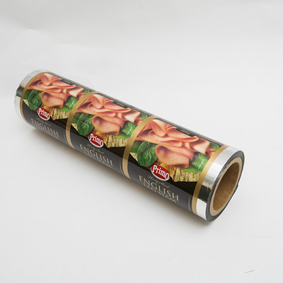 EVOH VMPET ถาดพิมพ์ฝาปิดฟิล์มบรรจุภัณฑ์อาหารไส้กรอกแฮมชิ้นเนื้อ Seal