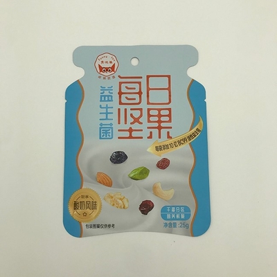 VMPET Nuts ถุงรูปแบบกำหนดเองถุงซิปล็อคพลาสติกพร้อมโลโก้ OEM