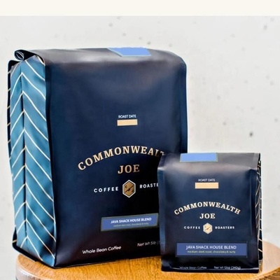 ถุงกาแฟก้นเหลี่ยม Polyethylene 130 Mic 8oz 12oz 16oz