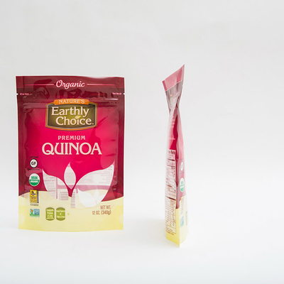 12OZ Quinoa Stand Up Pouch พิมพ์กราเวียร์บรรจุภัณฑ์ถุงพลาสติกขนาดเล็ก