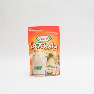 14OZ พิมพ์พลาสติกยืนขึ้นกระเป๋าข้าวทันทีถุงบรรจุภัณฑ์ Ziplock แบบกำหนดเอง