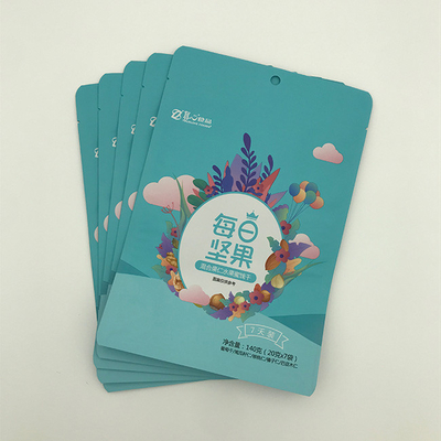 200 ไมครอน 750 กรัม 1 กก. ถุงก้นแบนกระเป๋าใส่กล่องสำหรับถั่ว Zip Lock