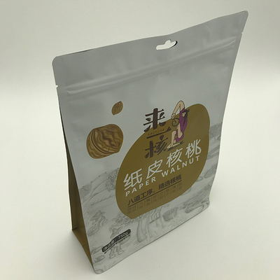 Gravnre พิมพ์ถุงก้นแบน 500g 1000g กระเป๋าเป้าเสื้อกางเกงด้านข้างพร้อมซิป