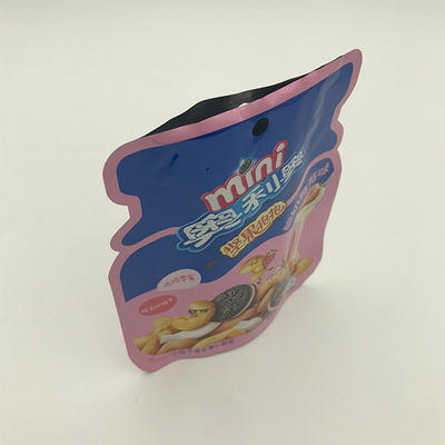 60g 100g กระเป๋ารูปทรงที่กำหนดเองลามิเนตพลาสติกซิปล็อคกระเป๋าด้านข้าง Gusset