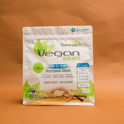 Vmpet 120mm Side Gusset Flat Bottom Bags Pouch 130 Microns โภชนาการมังสวิรัติ