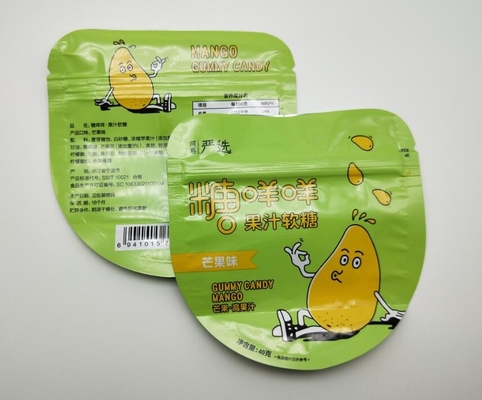 กระเป๋าใส่รูปแบบกำหนดเอง 40g สำหรับ Candy PE80 ถุงพลาสติกขนาดเล็กพร้อมซิป