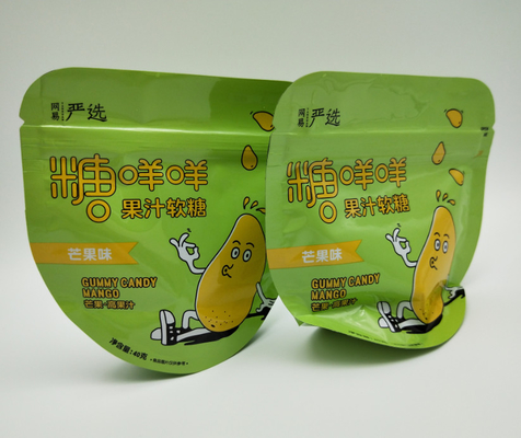 กระเป๋าใส่รูปแบบกำหนดเอง 40g สำหรับ Candy PE80 ถุงพลาสติกขนาดเล็กพร้อมซิป