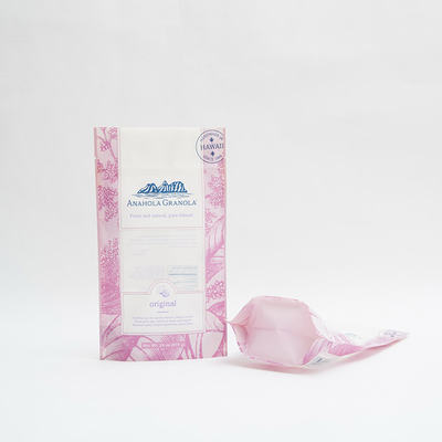 ถุงบรรจุภัณฑ์อาหารกราโนล่า 24oz พลาสติก 6 สีบรรจุถุงซิปล็อค