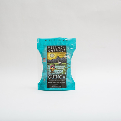 10oz PET12 Quinoa เมล็ดถุงบรรจุภัณฑ์อาหารที่มีหน้าต่างใสพิมพ์กราเวียร์