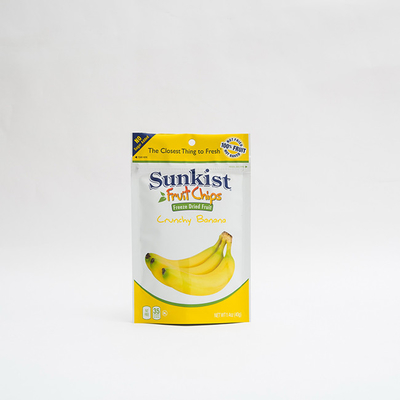 กล้วยตากแห้ง 1.4oz บรรจุภัณฑ์อาหารรีไซเคิลได้ Stand Up Pouches พร้อมซิป