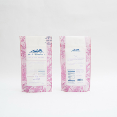 ถุงบรรจุภัณฑ์อาหารกราโนล่า 24oz พลาสติก 6 สีบรรจุถุงซิปล็อค