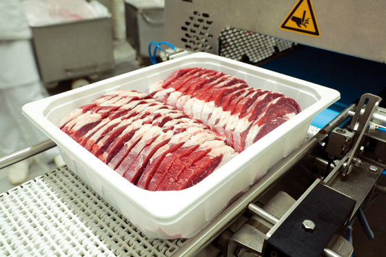 White APET PE Thermoforming Film ถาดอาหารเนื้อสัตว์สดฟิล์มปิดผนึก MAP Packing