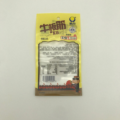 30g เนื้อซี่โครงบรรจุภัณฑ์อาหารถุง CPP ใสสามด้าน Seal Pouch