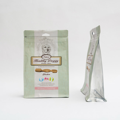17.77OZ 75mm ถุงบรรจุอาหารสัตว์เลี้ยง Doggy Dental Chews กระเป๋าด้านล่างแบบแบนพร้อมซิป