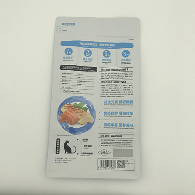 280 X 210MM 1.5 กก. กระเป๋าก้นแบนด้านล่างแบน PET12 อาหารแมวในบรรจุภัณฑ์รีไซเคิล